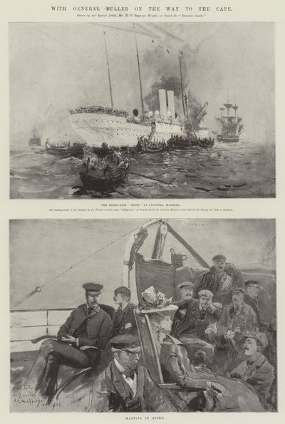 Met Generaal Buller op Weg naar de Kaap door Henry Charles Seppings Wright
